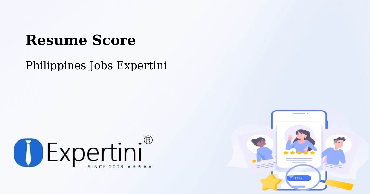 Resume Score & Job Description Match Tool – Santol - Philippines Jobs Expertini